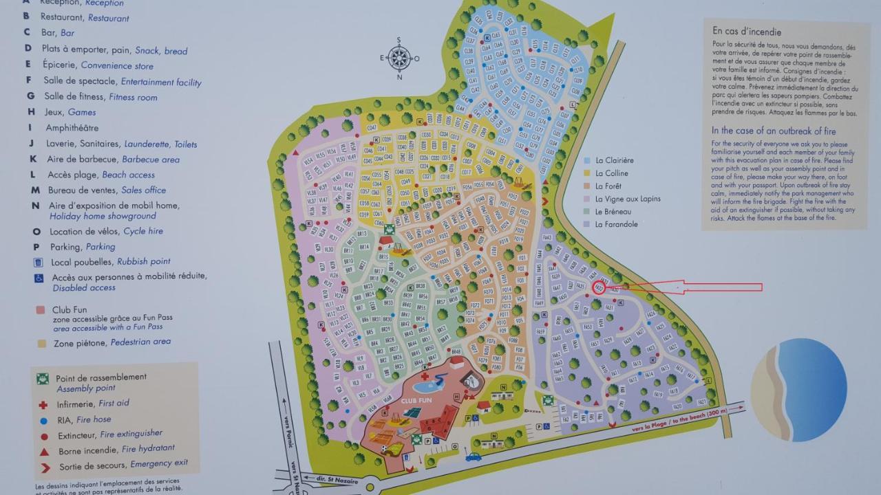 Agreable Mobilhome 6 - 8 Places Saint-Brévin-les-Pins Buitenkant foto
